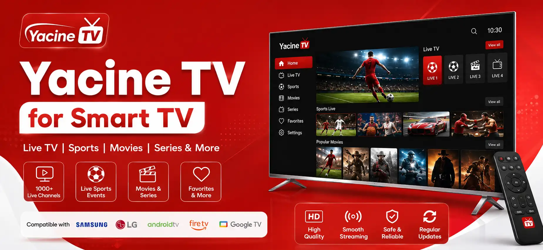 Feature image of Yacine TV for Smart TV