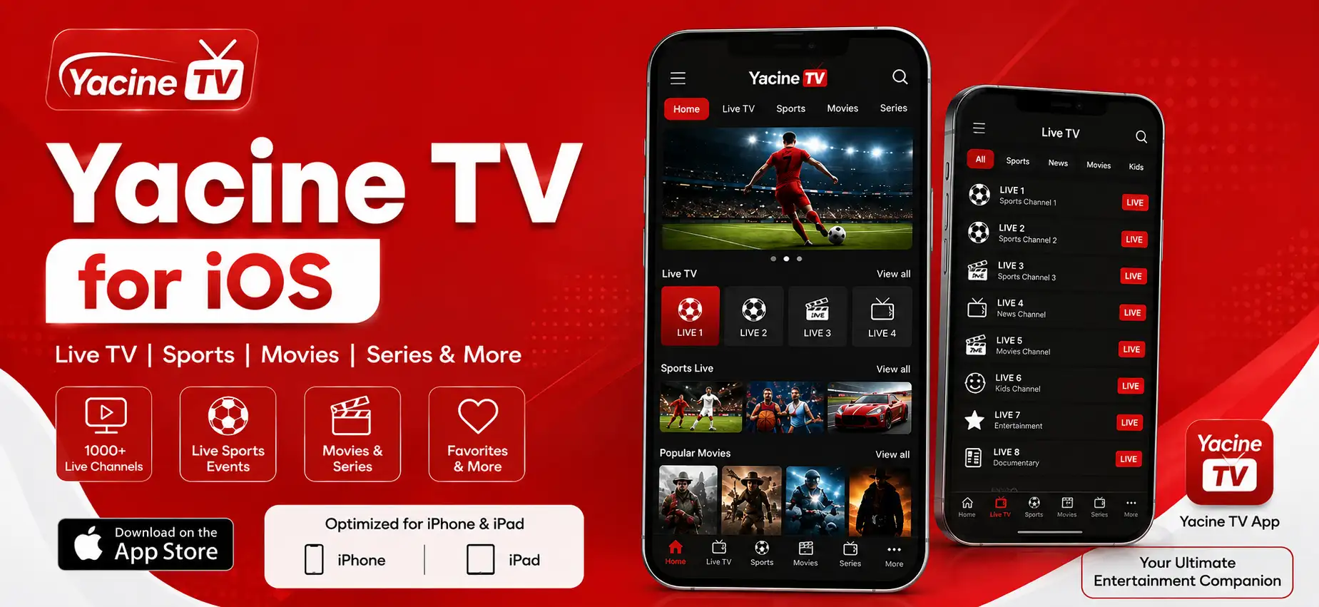 Feature image of Yacine TV for iOS